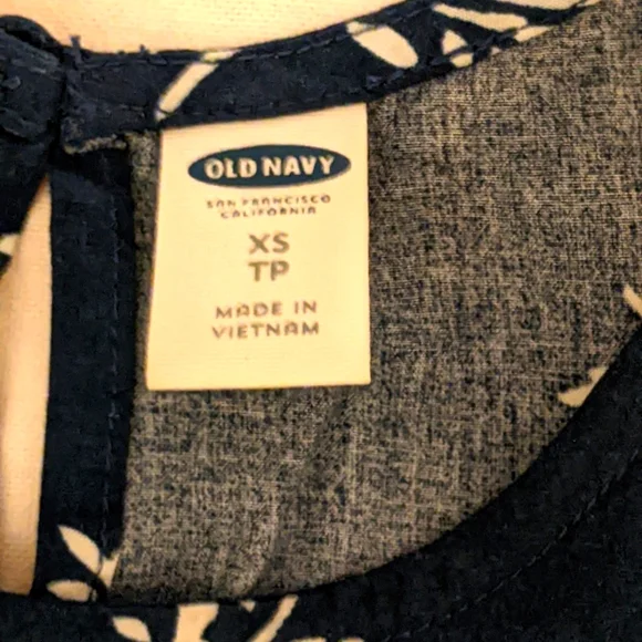 Old Navy XS Blue Floral Dress - Picture 3 of 4